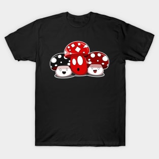 Happy Red Mushrooms T-Shirt